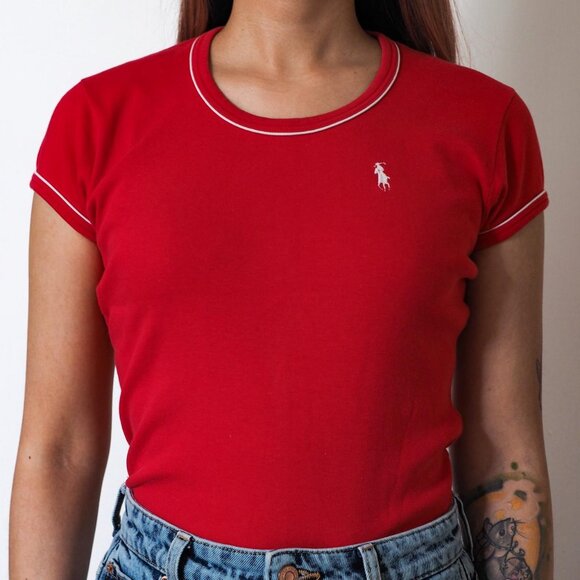 Vintage Polo by Ralph Lauren Cap Sleeve Top - Picture 3 of 3
